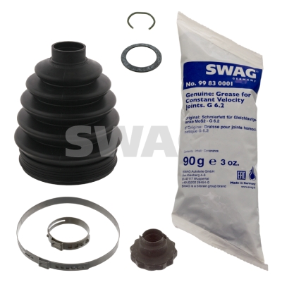 SWAG 30 93 0024 Féltengely gumiharang készlet, porvédő készlet